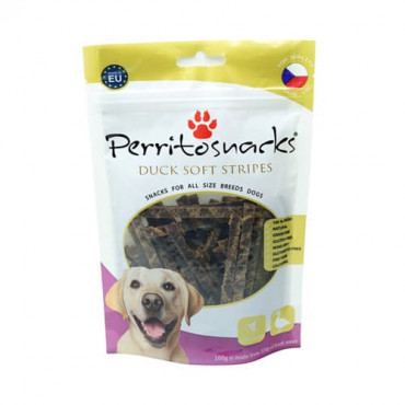 Gārdums suņiem PERRITOSNACKS Duck Soft Stripes ar pīles gaļu 100 gr.