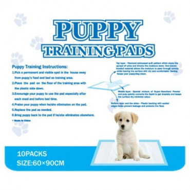 Super absorbējošas antibakteriālas autiņi Puppy Training Pads kucēniem kaķēniem un citiem dzīvniekiem 60x90cm 10gab