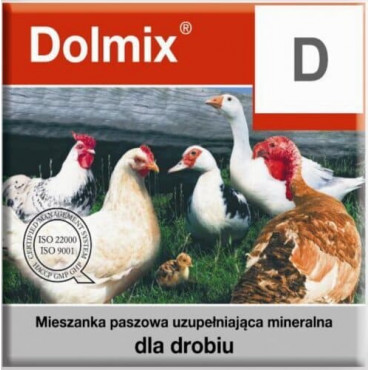 Papildu minerālbarība mājputniem Dolfos Dolmix D visu veidu 10 kg