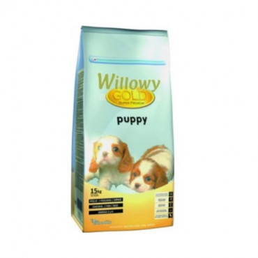 Sausā barība kucēniem Willowy GOLD PREMIUM Puppy vistas gaļa, tuncis,rīsi, darzeņi 15 kg